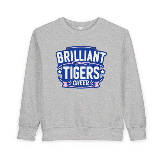 Toddler Crewneck Sweatshirt \ Brilliant Tigers Cheer \ BTC2