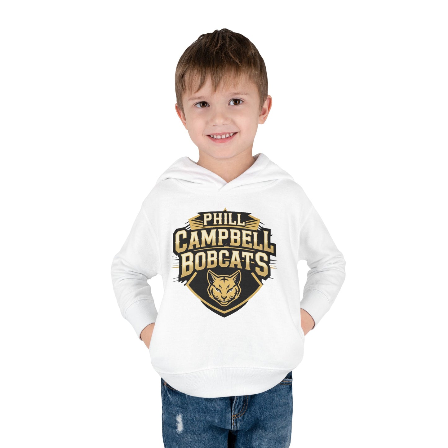Toddler Hoodie Sweatshirt \ Phill Campbell Bobcats \ PCB1