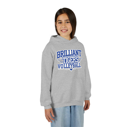 Youth Hoodie Sweatshirt \ Brilliant Tigers Volleyball \ BTV2