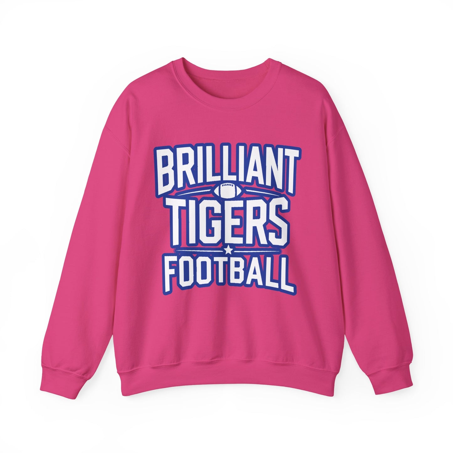 Adult Crewneck Sweatshirt \ Brilliant Tigers Football \ BTF1
