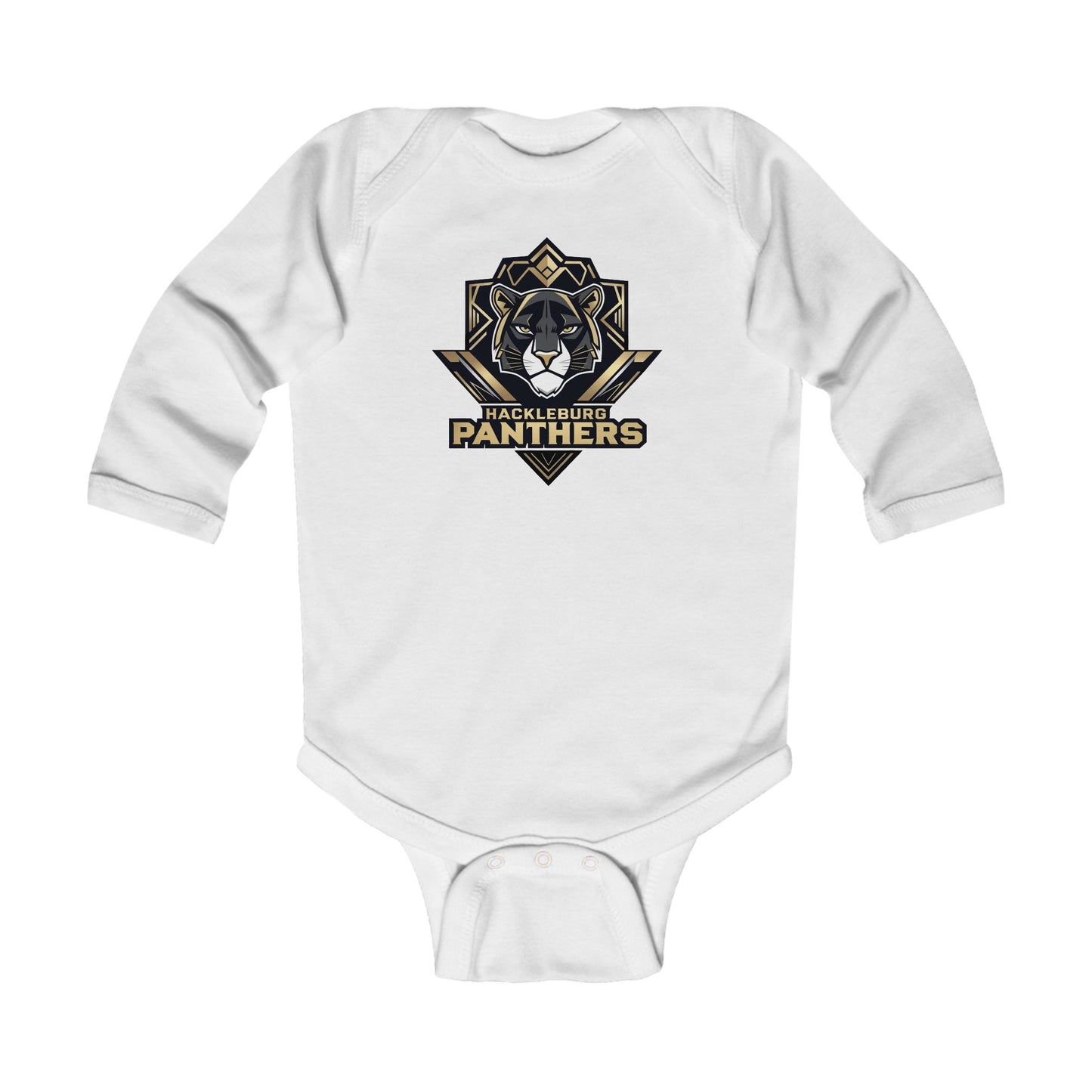Long Sleeve Baby Bodysuit \ Hackleburg Panthers \ HP1