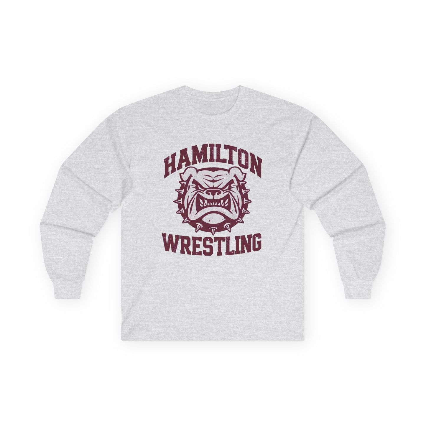 Adult Long Sleeve Tee \ Hamilton Aggies Wrestling \ HAW2