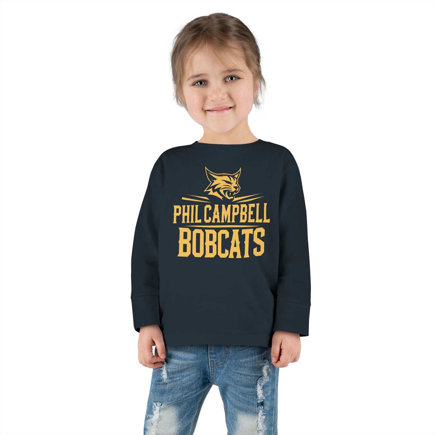 Toddler Long Sleeve Tee \ Phil Campbell Bobcats \ PCB2