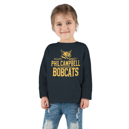 Toddler Long Sleeve Tee \ Phil Campbell Bobcats \ PCB2