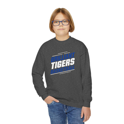 Youth Crewneck Sweatshirt \ Brilliant Tigers Basketball \ BTBK2