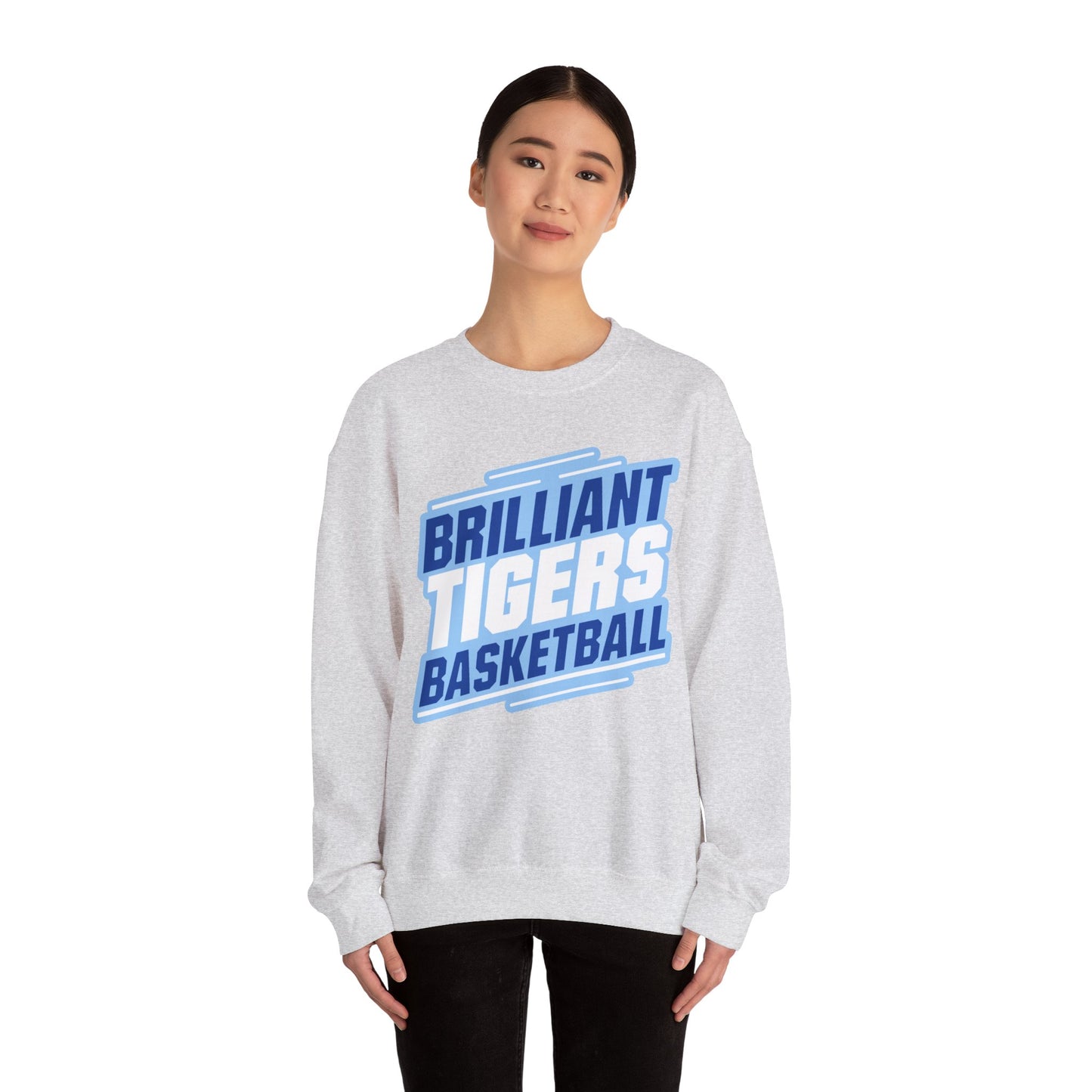 Adult Crewneck Sweatshirt \ Brilliant Tigers Basketball \ BTBK2