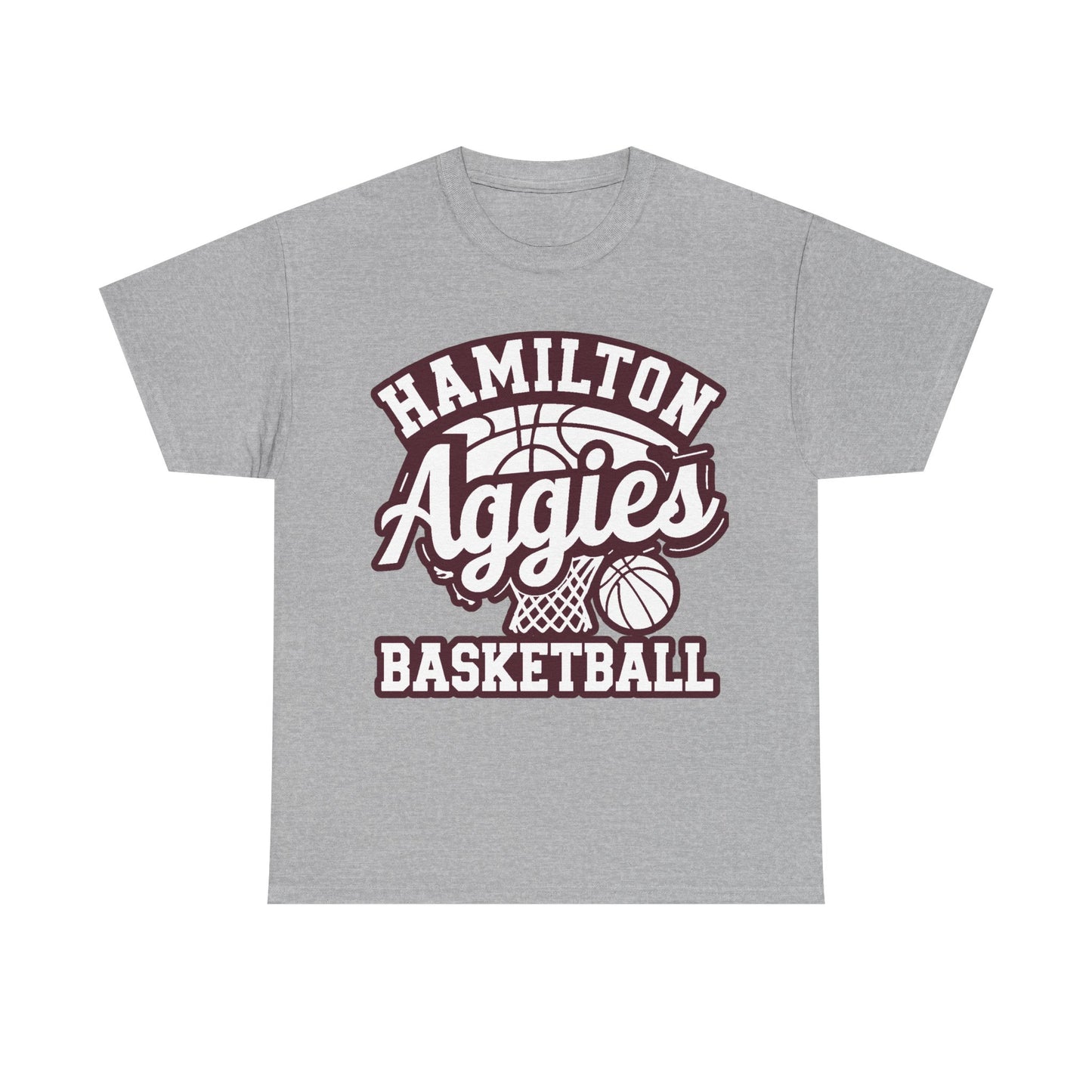 Adult Tee \ Hamilton Aggies Basketball \ HABBG1