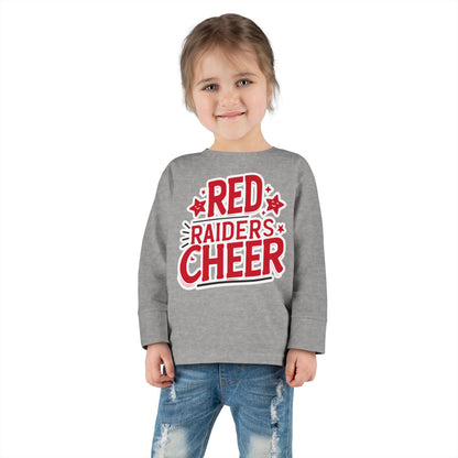 Toddler Long Sleeve Shirt \ Marion County Red Raiders Cheer \ MCC2