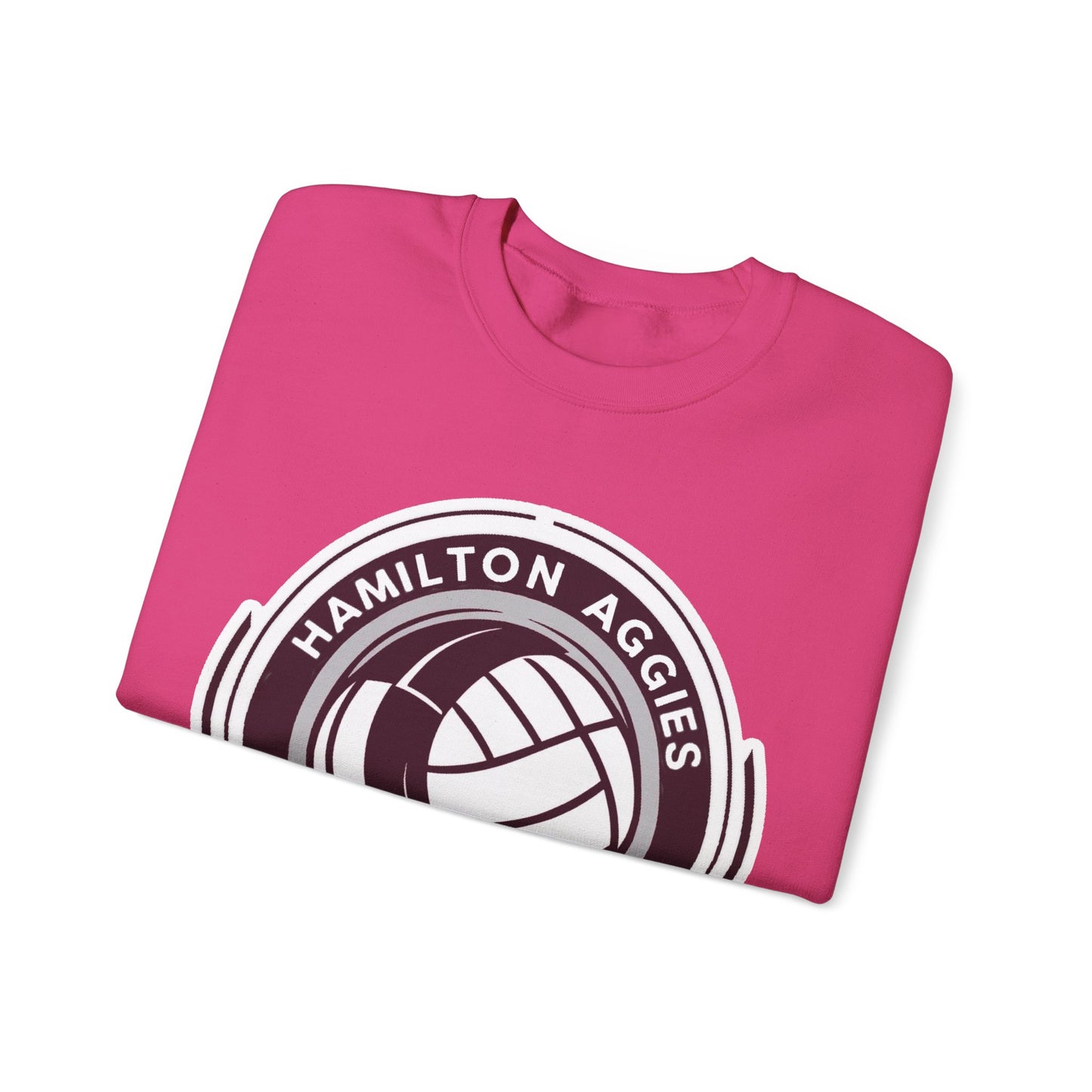 Adult Crewneck Sweatshirt \ Hamilton Aggies Volleyball \ HAV1