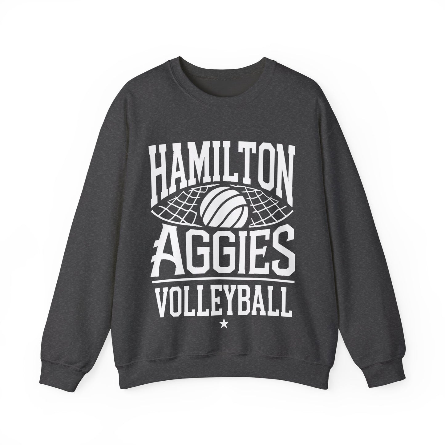 Adult Crewneck Sweatshirt \ Hamilton Aggies Volleyball \ HAV2