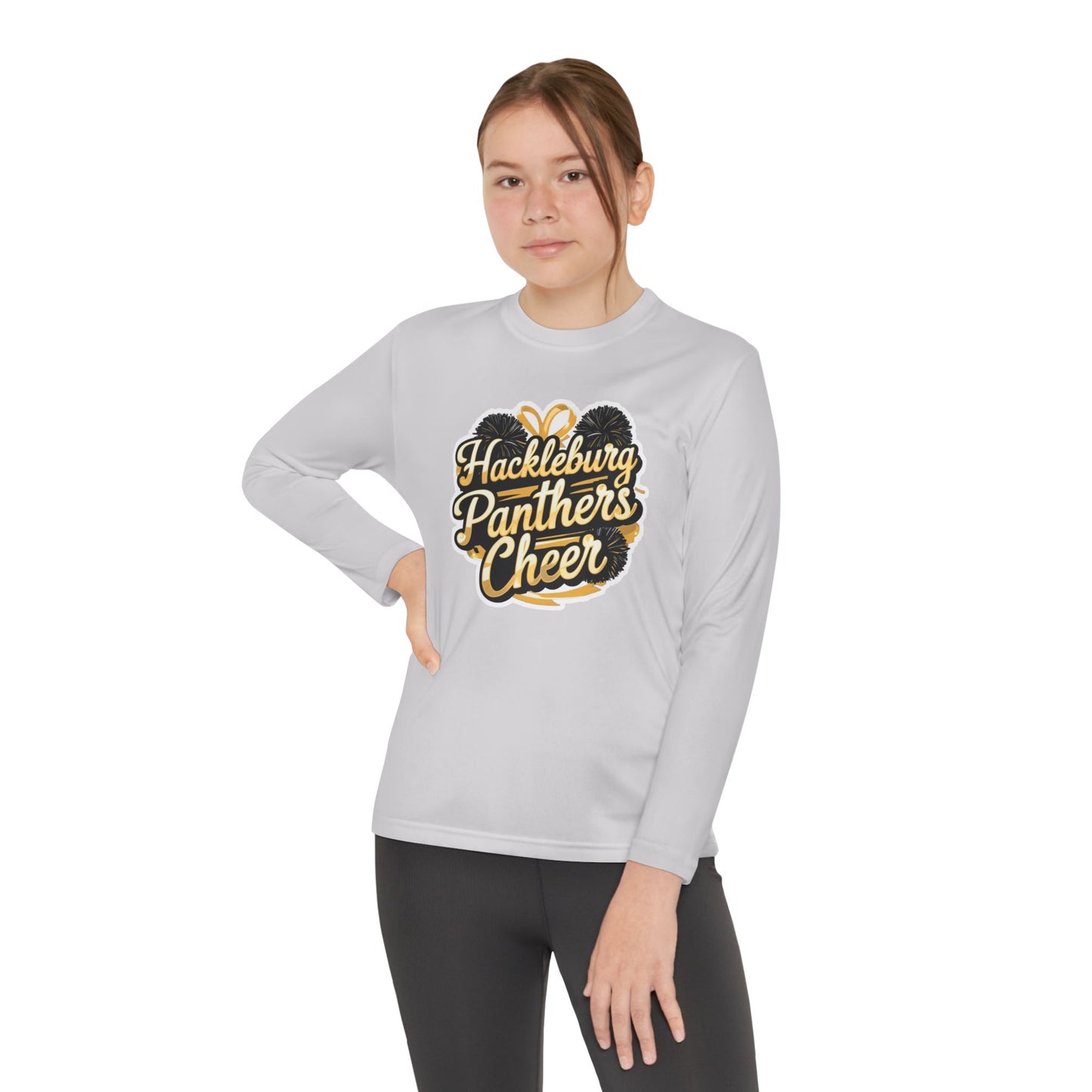 Youth Long Sleeve Tee \ Hackleburg Panthers Cheer \ HPC2