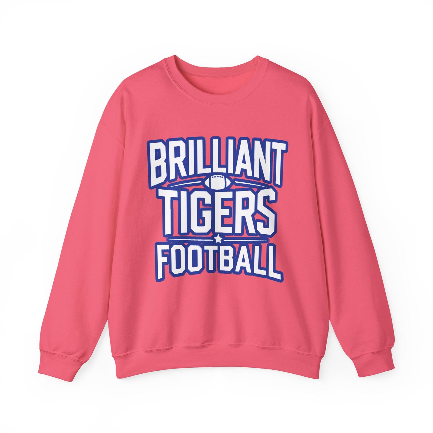 Adult Crewneck Sweatshirt \ Brilliant Tigers Football \ BTF1