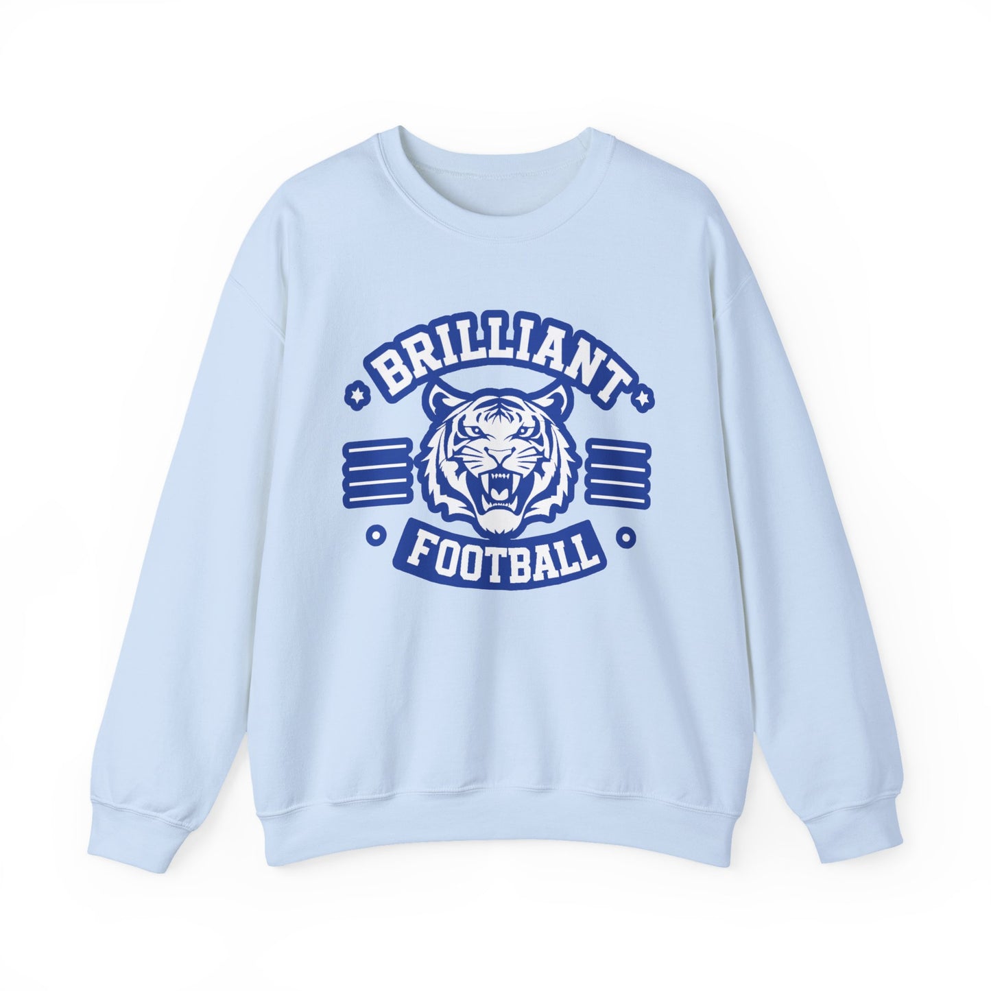 Adult Crewneck Sweatshirt \ Brilliant Tigers Football \ BTF2