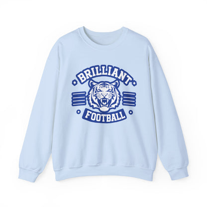 Adult Crewneck Sweatshirt \ Brilliant Tigers Football \ BTF2