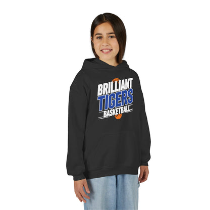 Youth Hoodie Sweatshirt \ Brilliant Tigers Basketball \ BTBK1
