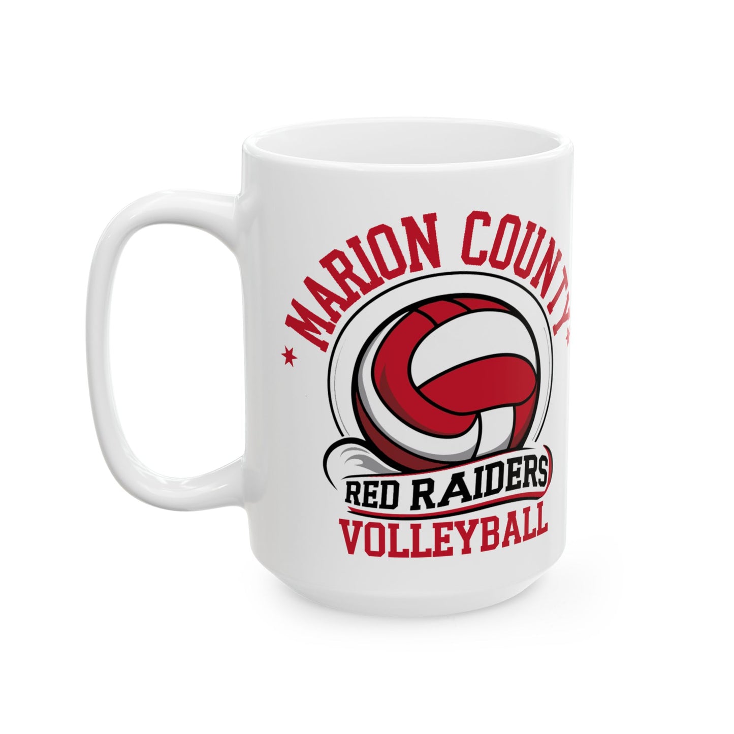 Coffee Mug \ Marion County Red Raiders Volleyball \ MCV1