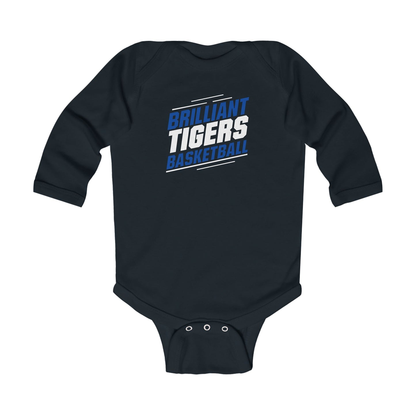 Long Sleeve Baby Bodysuit \ Brilliant Tigers Basketball \ BTBK2