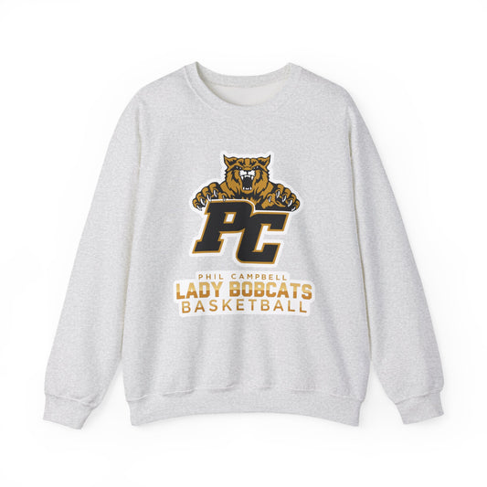Adult Crewneck Sweatshirt \ Phil Campbell Bobcats Basketball \ PCBBKG1
