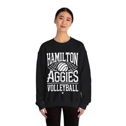 Adult Crewneck Sweatshirt \ Hamilton Aggies Volleyball \ HAV2