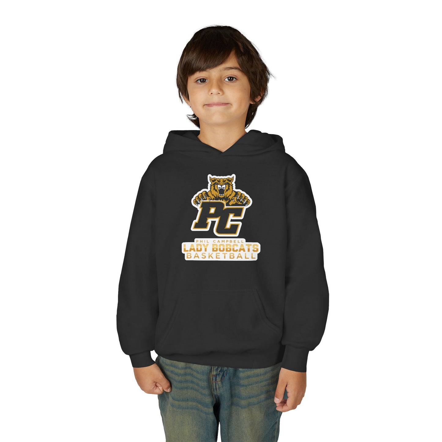 Youth Hoodie Sweatshirt \ Phil Campbell Bobcats Basketball \ PCBBKG1