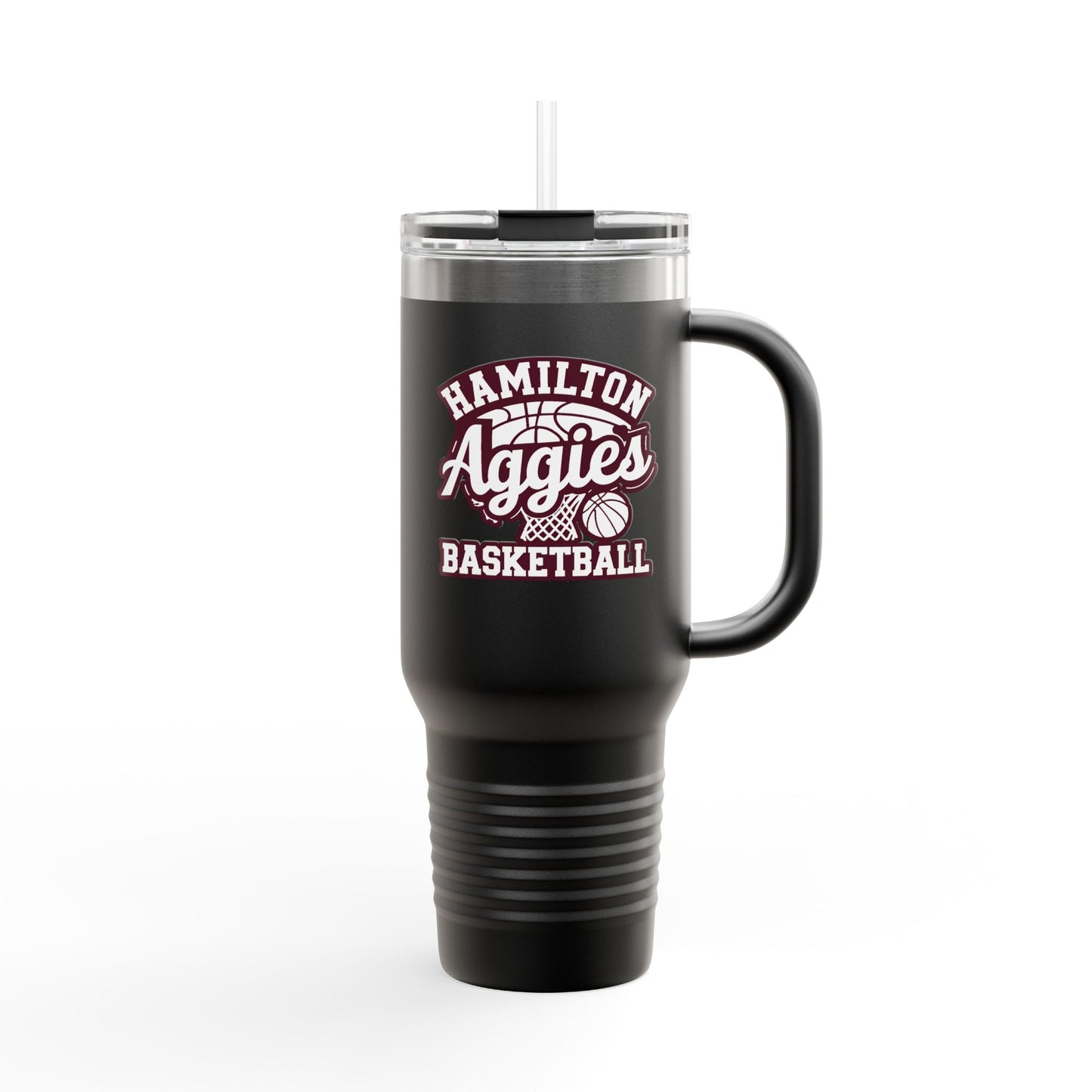 40oz Insulated Tumbler \ Hamilton Aggies Basketball \ HABBG1