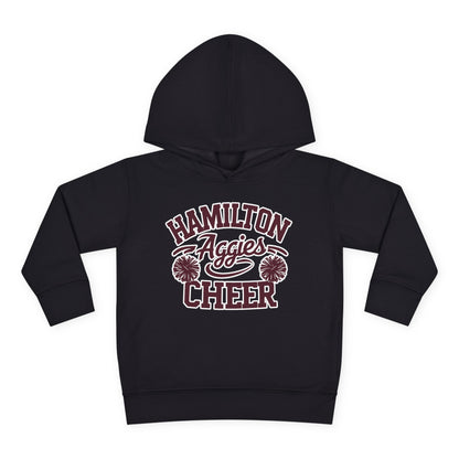 Toddler Hoodie Sweatshirt \ Hamilton Aggies Cheer \ Style HAC2