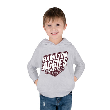 Toddler Hoodie Sweatshirt \ Hamilton Aggies Basketball \ HABB2