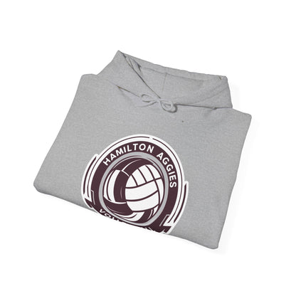 Adult Hoodie Sweatshirt \ Hamilton Aggies Volleyball \ HAV1
