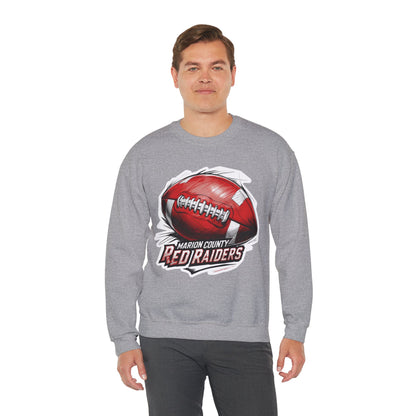 Adult Crewneck Sweatshirt \ Marion County Red Raiders Football \ MCF1