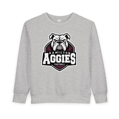 Toddler Crewneck Sweatshirt \ Hamilton Aggies Football \ HAF2