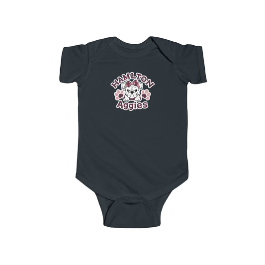 Short Sleeve Baby Bodysuit \ Hamilton Aggies \ HAG3