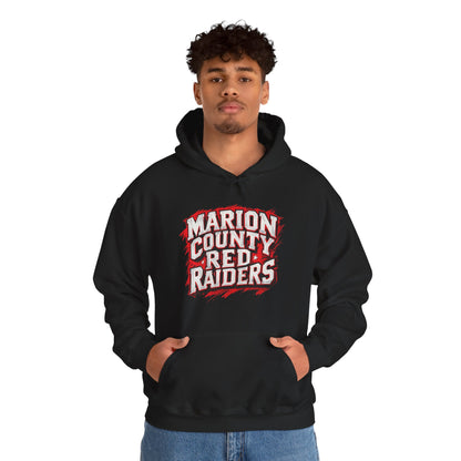 Adult Hoodie Sweatshirt \ Marion County Red Raiders \ MC1