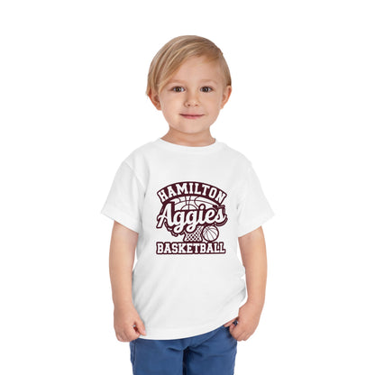 Toddler Tee \ Hamilton Aggies Basketball \ HABBG1