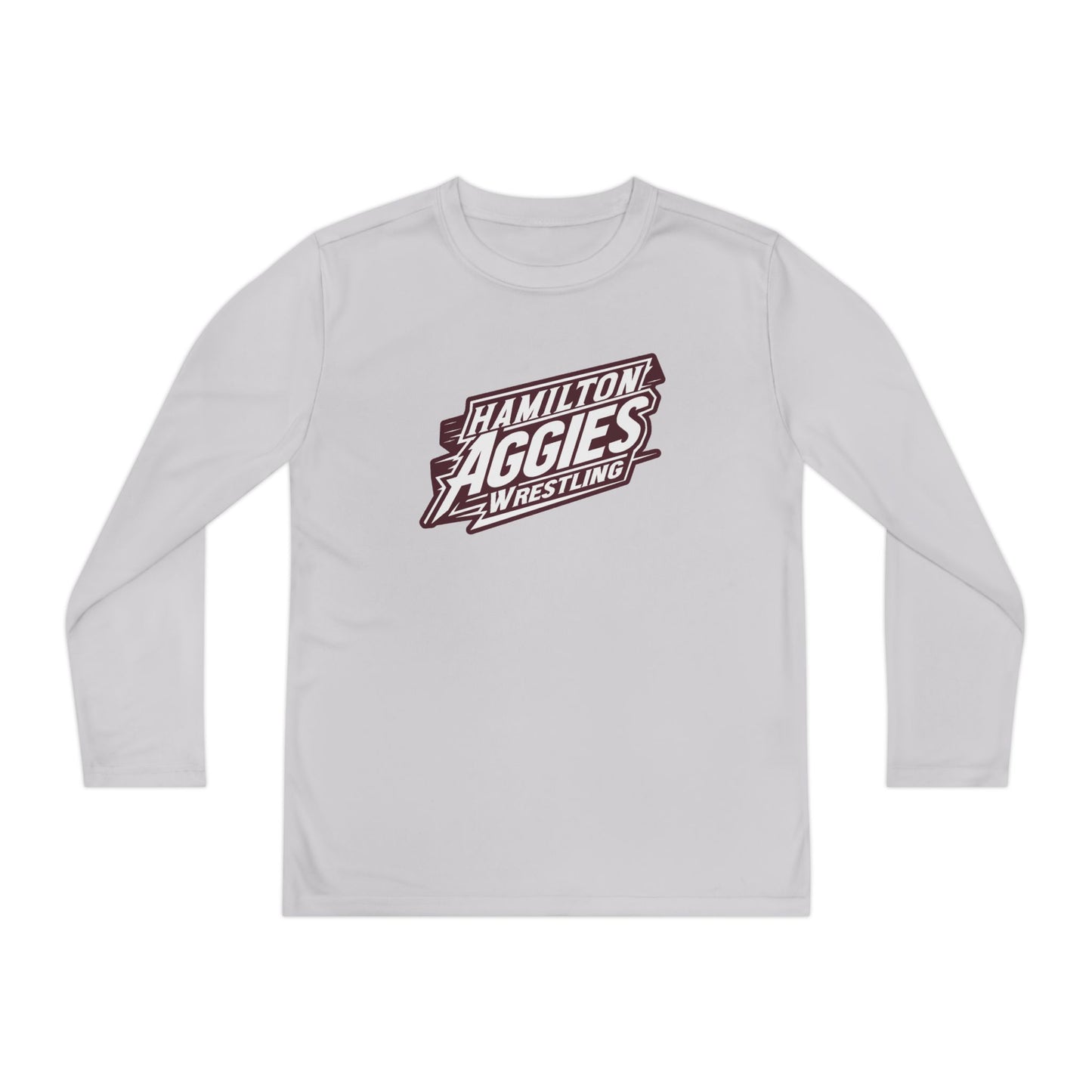 Youth Long Sleeve Tee \ Hamilton Aggies Wrestling \ HAW1