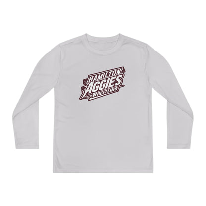 Youth Long Sleeve Tee \ Hamilton Aggies Wrestling \ HAW1