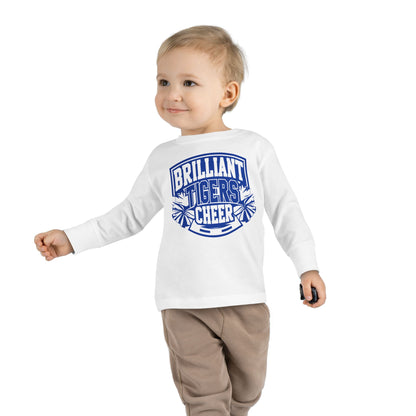 Toddler Long Sleeve Tee \ Brilliant Tigers Cheer \ BTC1