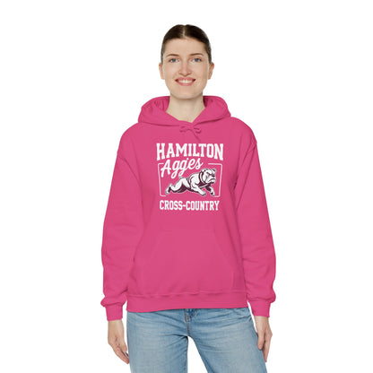 Adult Hoodie Sweatshirt \ Hamilton Aggies Cross-Country \ HCC2