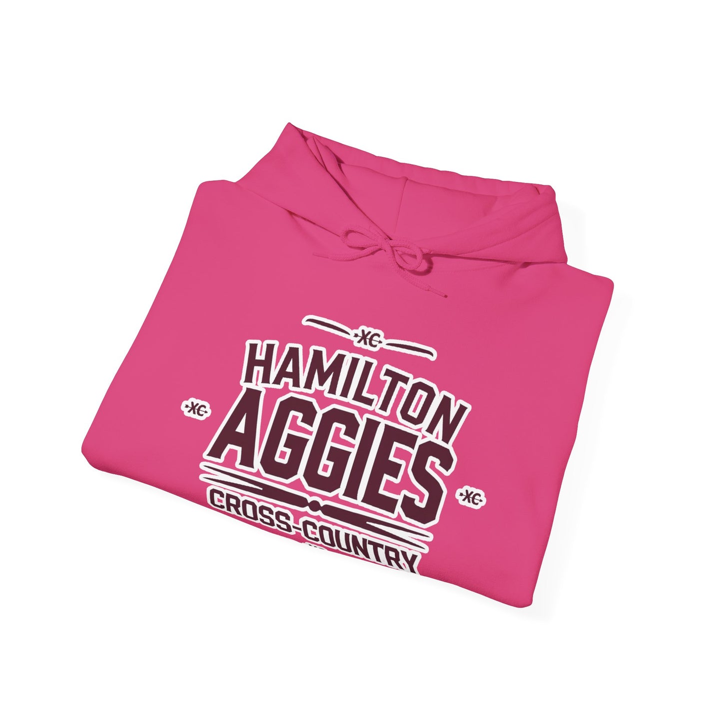 Adult Hooded Sweatshirt \ Hamilton Aggies Cross-Country \ HCC1