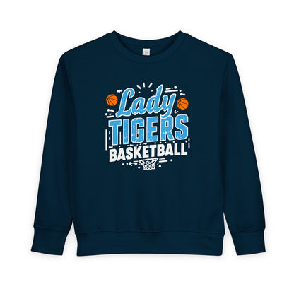Toddler Crewneck Sweatshirt \ Brilliant Tigers Basketball \ BTBKG1