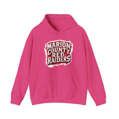 Adult Hoodie Sweatshirt \ Marion County Red Raiders \ MC1