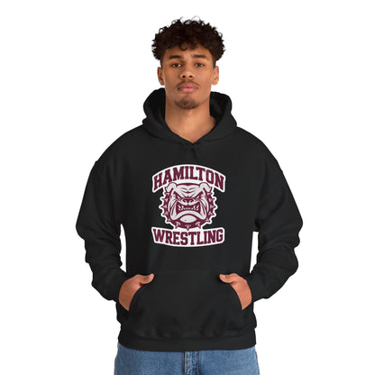 Adult Hoodie Sweatshirt \ Hamilton Aggies Wrestling \ HAW2