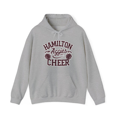 Adult Hoodie Sweatshirt \ Hamilton Aggies Cheer \ HAC2