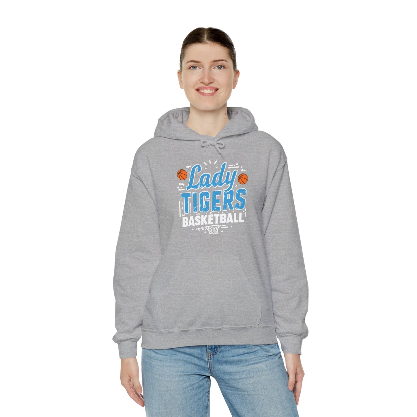 Adult Hoodie Sweatshirt \ Brilliant Tigers Basketball \ BTBKG1