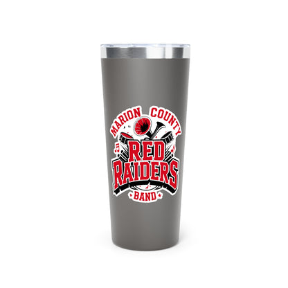 22oz Copper Insulated Tumbler \ Marion County Red Raiders Band \ MCB2