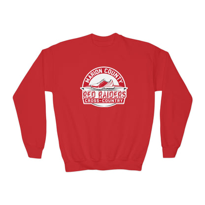 Youth Crewneck Sweatshirt \ Marion County Red Raiders Cross-Country \ MCCC1