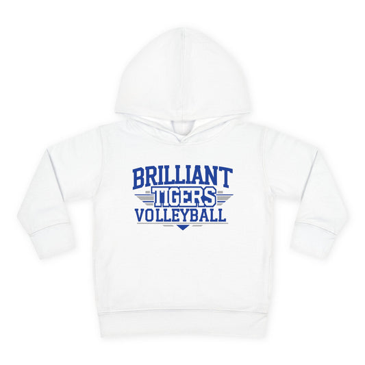 Toddler Hoodie Sweatshirt \ Brilliant Tigers Volleyball \ BTV2
