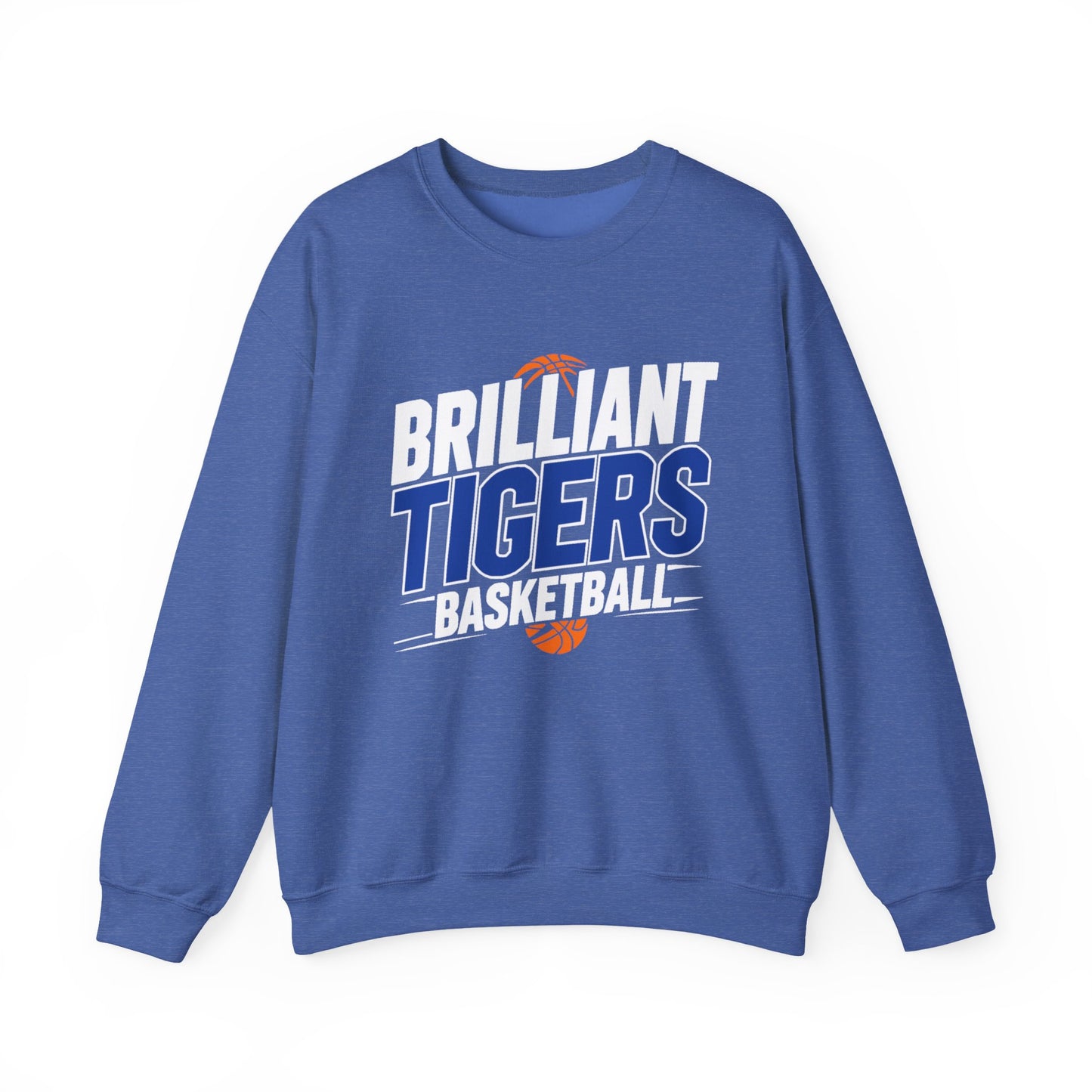 Adult Crewneck Sweatshirt \ Brilliant Tigers Basketball \ BTBK1