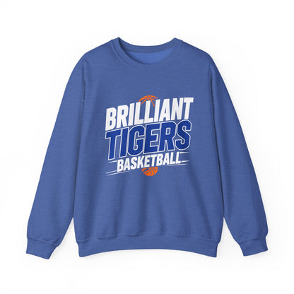 Adult Crewneck Sweatshirt \ Brilliant Tigers Basketball \ BTBK1