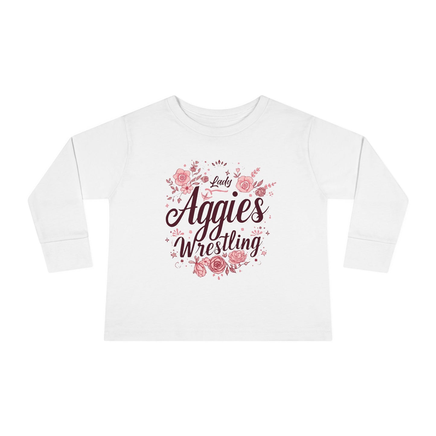 Toddler Long Sleeve Tee \ Hamilton Aggies Wrestling \ HAWG1