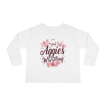 Toddler Long Sleeve Tee \ Hamilton Aggies Wrestling \ HAWG1